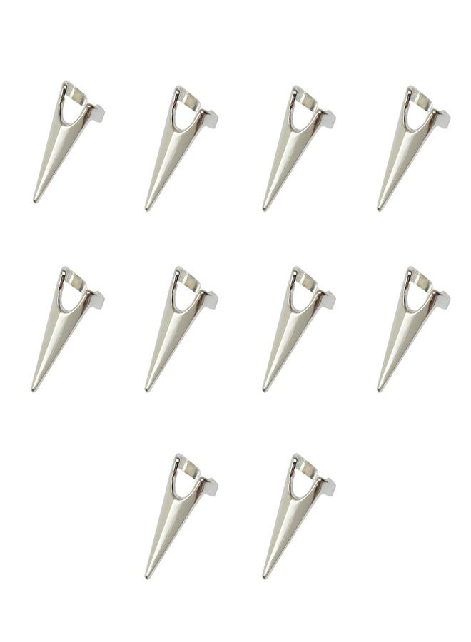 YTBYT 10 Pieces Metal Hair Parting Ring Adjustable Hair Selecting Tool for Salon Hair Extensions Braiding Styling Halloween Cosplay (Silver) - Image 1